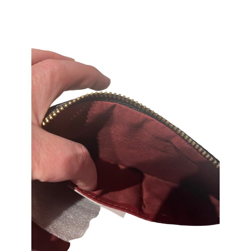 nwt black diMOND PATTERN CLUTCH PURSE WITH STRAP INSIDE POCKETS - Picture 5 of 8